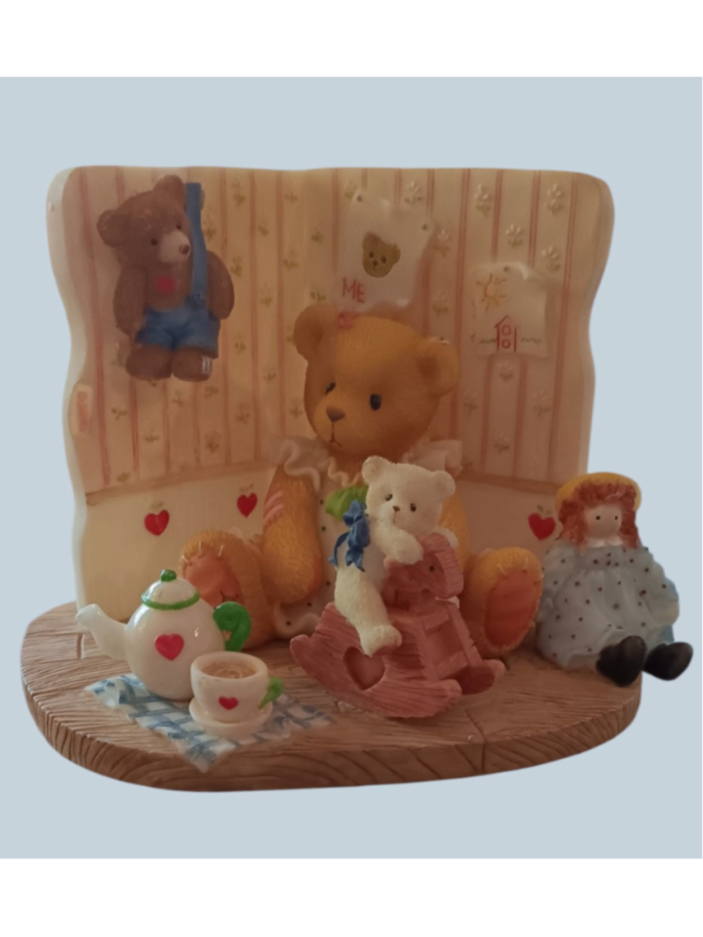 NIB Cherished Teddies My Favorite Things Figurine Beige Brown De
277002